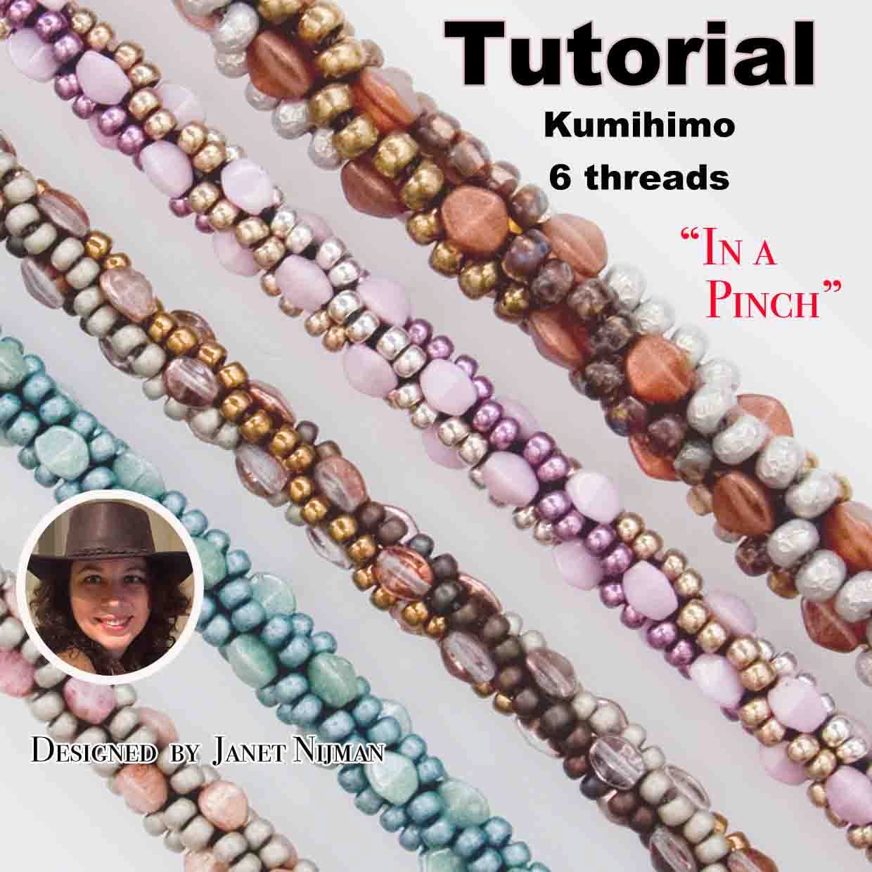 Kumihimo pattern tutorial 6 threads In a Pinch Etsy Nederland