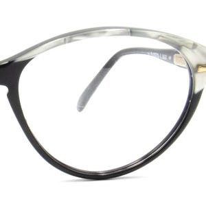 Lunettes de vue oeil de chat Safilo Elasta vintage des années 90 : monture en acétate italien