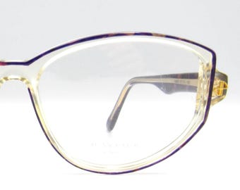 Montures de lunettes de vue de luxe violet Jean Patou P 8919 vintage des années 1980