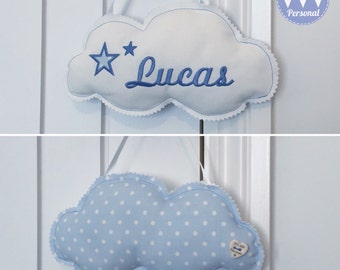 Personalised Cloud Hanging Decoration