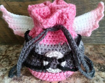 Custom Crochet Dice Bag for D&D | Personalized Dice Bag, Tabletop RPG Dice Bag, TTRPG, DnD, Coin Purse, Stash Bag, Trinket Pouch