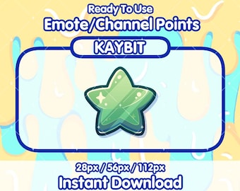 GRÜNES Twitch Channel Punkte Icon | Twitch-Kanalpunkt-Symbol | Twitch Emotes | Emotes teilen | Channel Punkte einlösen