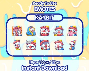 10 CLOWN Twitch Emotes | YouTube Emotes | Twitch Emotes | Stream Emotes | Discord Emotes