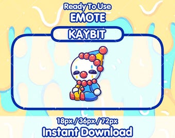 CLOWN SIT Twitch Emote | YouTube Emote | Twitch Emote | Stream Emote | Discord Emote