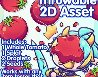 Throwable 2D Items - Tomato
