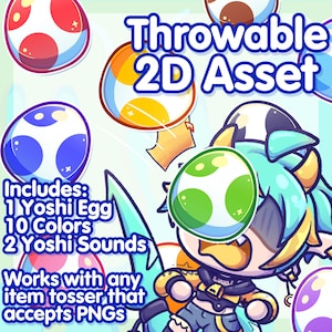 Throwable 2D Items - Dinosaur Eggs