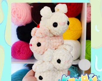 No-Sew Pocket Bunny Buddy - Häkelanleitung PDF-Datei