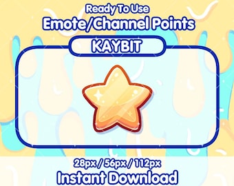 YELLOW Star Twitch Channel Points Icon | Twitch Channel Point Icon | Twitch Emotes | Stream Emotes | Channel Point Redeem