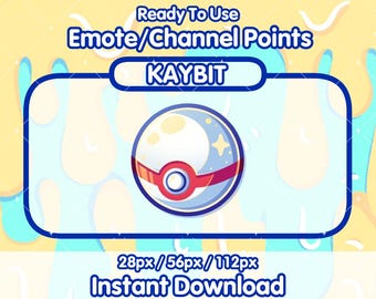 PREMIER PKMN BALL Twitch Channel Points Icon | Twitch Channel Point Icon | Twitch Emotes | Stream Emotes | Channel Point Redeem