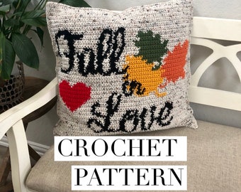 Fall in Love Crochet Pillow Pattern