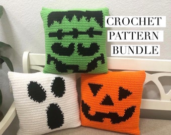 Halloween Crochet Pillow Pattern Bundle