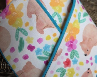 Bears watercolor Stock Tie @spoonflower fabric