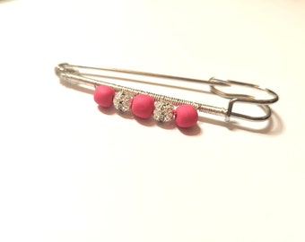 Pink and Silver 2.75" Stock Pin