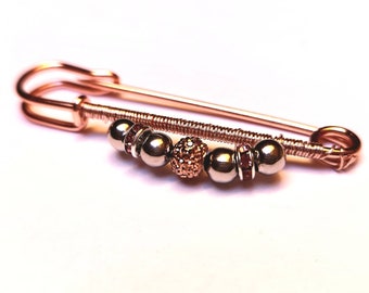 Rose gold and pink stock pin