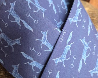 Blue foxes- Stock Tie @spoonflower fabric