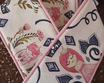 Princess with piping Stock Tie @spoonflower fabric