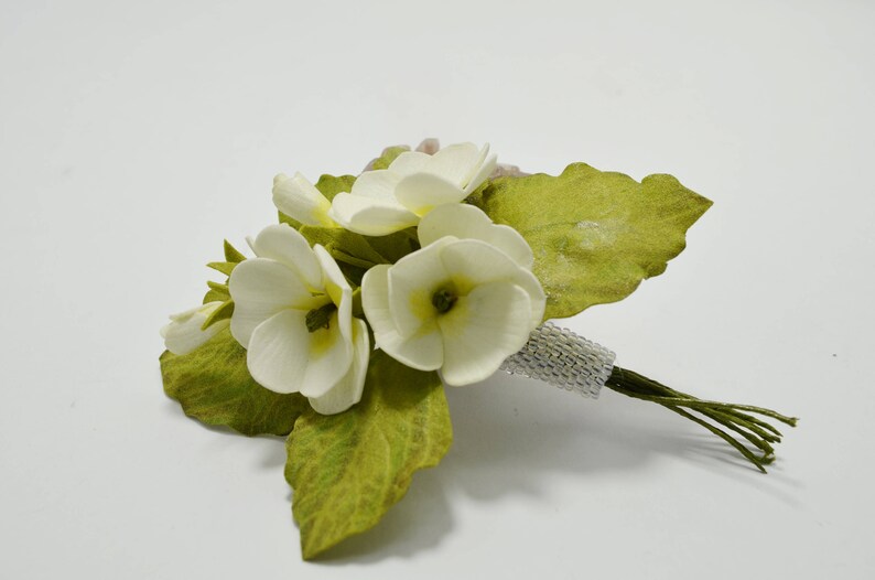 White Flower Brooch Pin Wedding Bridal Brooch Bouquet Etsy