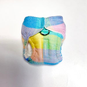 Pastel Plaid Marmoset Diaper