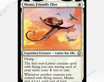 Momo Friendly Flier Commander Deck: Magic The Gathering EDH Casual Mono White Flying