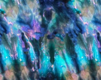 Cotton Quilt Fabric Ice Dye in Purple and Blue Phantom Print by Kim Eichler-Messmer Collection