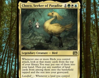 Bird Theme Commander Deck Magic The Gathering Casual EDH Choco Seeker of Paradise Bird Theme Commander Deck Magic The Gathering Casual EDH Choco Seeker of Paradise