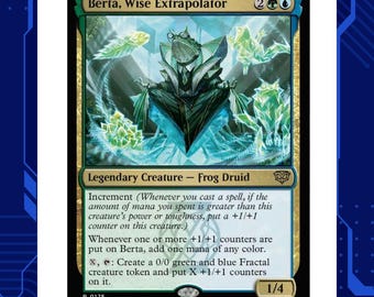 Berta Wise Extrapolator Quandrix Commander Deck Magic the Gathering Casual EDH