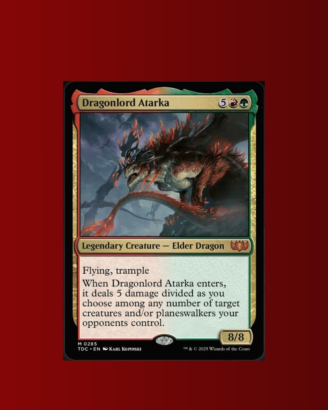 mtg atarka commander deck Magic: The Gathering Starter Commander Deck (Model: Draconic Destruction)