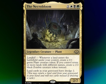 The Necrobloom Commander Deck Magic The Gathering Landfall Theme