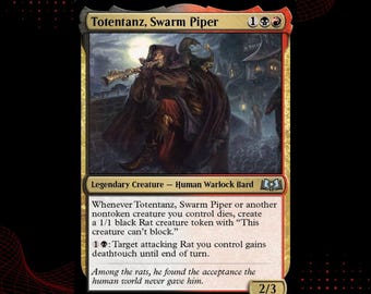 Totentanz, Swarm Piper Commander Deck for Magic the Gathering Rats Theme