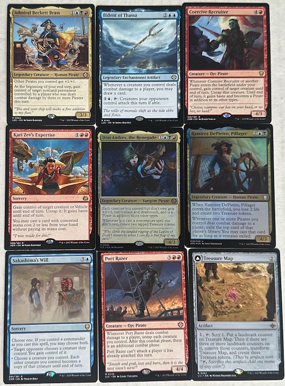 Pirate Commander Deck Magic the Gathering Admiral Beckett Brass - Etsy Pirate Commander Deck Magic the Gathering Admiral Beckett Brass - Etsy