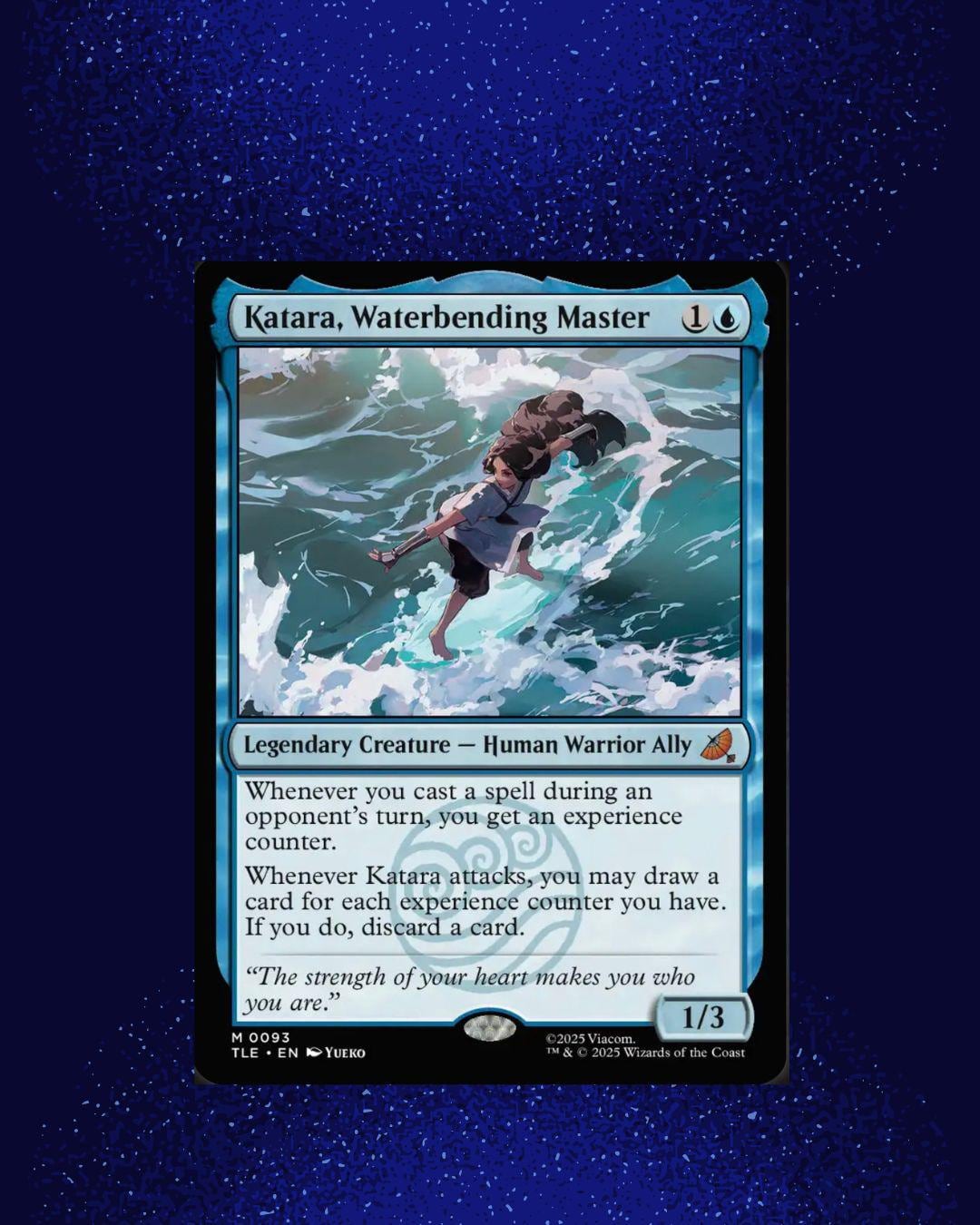 Katara, Waterbending Master Commander Deck for Magic the Gathering