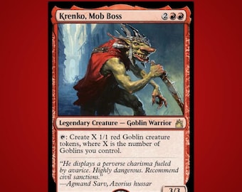 Krenko Goblin Commander Deck Magic The Gathering Red Tribal Casual EDH