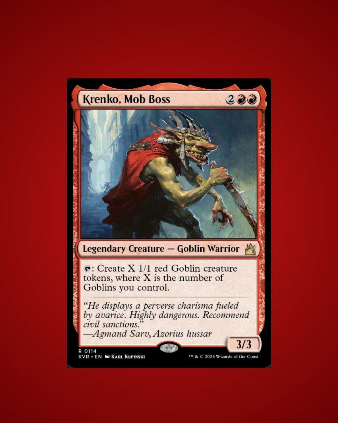 mtg red goblin commander deck MTG Commander Goblin Deck EDH Deck Krenko, Mob Boss 100 Magic Cards Custom Deck Goblins Red