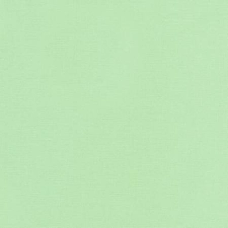 Mint Green Cotton Quilt Fabric from Kona Cotton Solids by Etsy