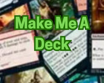 Custom Commander Deck Magic The Gathering Casual EDH Deck Personalized Preconstructed Deck