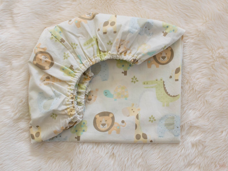 Cotton fitted sheet for baby mini crib baby shower gift baby mini crib bedding baby mini crib fitted sheet