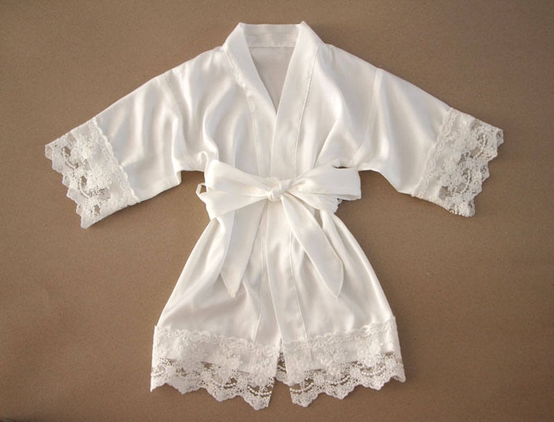 Sale Baby Robeflower Girl Robesatin Baby and Adult Etsy