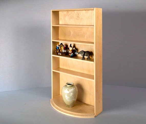 Maple Display Shelf With Double Curved Base Can Be Used To Image 0