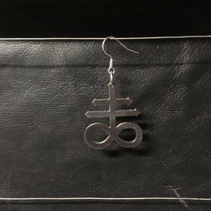 Leviathan cross, small - earring