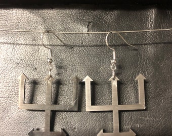 Trident - earrings Pair