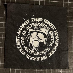 Antifascists - for an alternative system - Patch