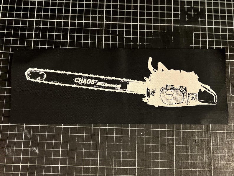 Chainsaw Chaos - Big Patch - Etsy