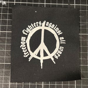 Fredstecken, text - lapp