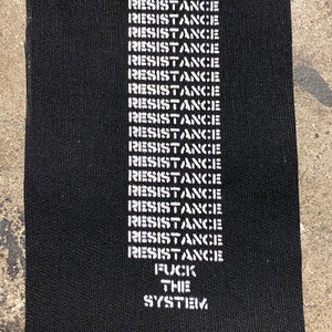 Resistance, Fuck the System, thin - patch