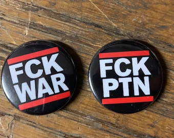 FCK WAR / FCKPTN - 2 piny