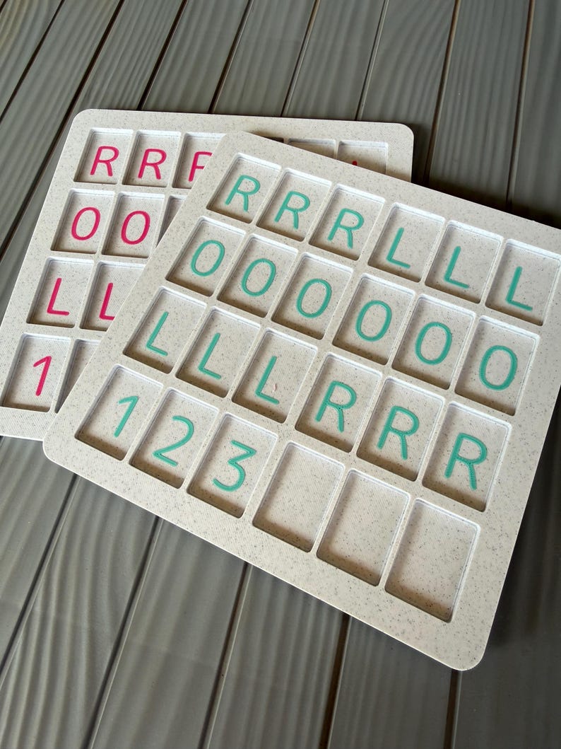 Customizable 3D Printed Mahjong Solo Board, Practice Play Tray image 4