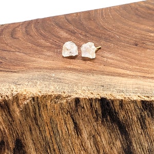 Rose Quartz Stud Earrings