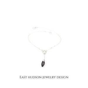 Raw Black Tourmaline Anklet