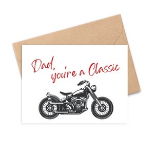 Motorrad Vatertag Geschenkkarte, digitaler Download
