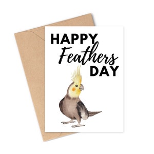 Fathers Day Card Bird papa, Téléchargement numérique avec enveloppe